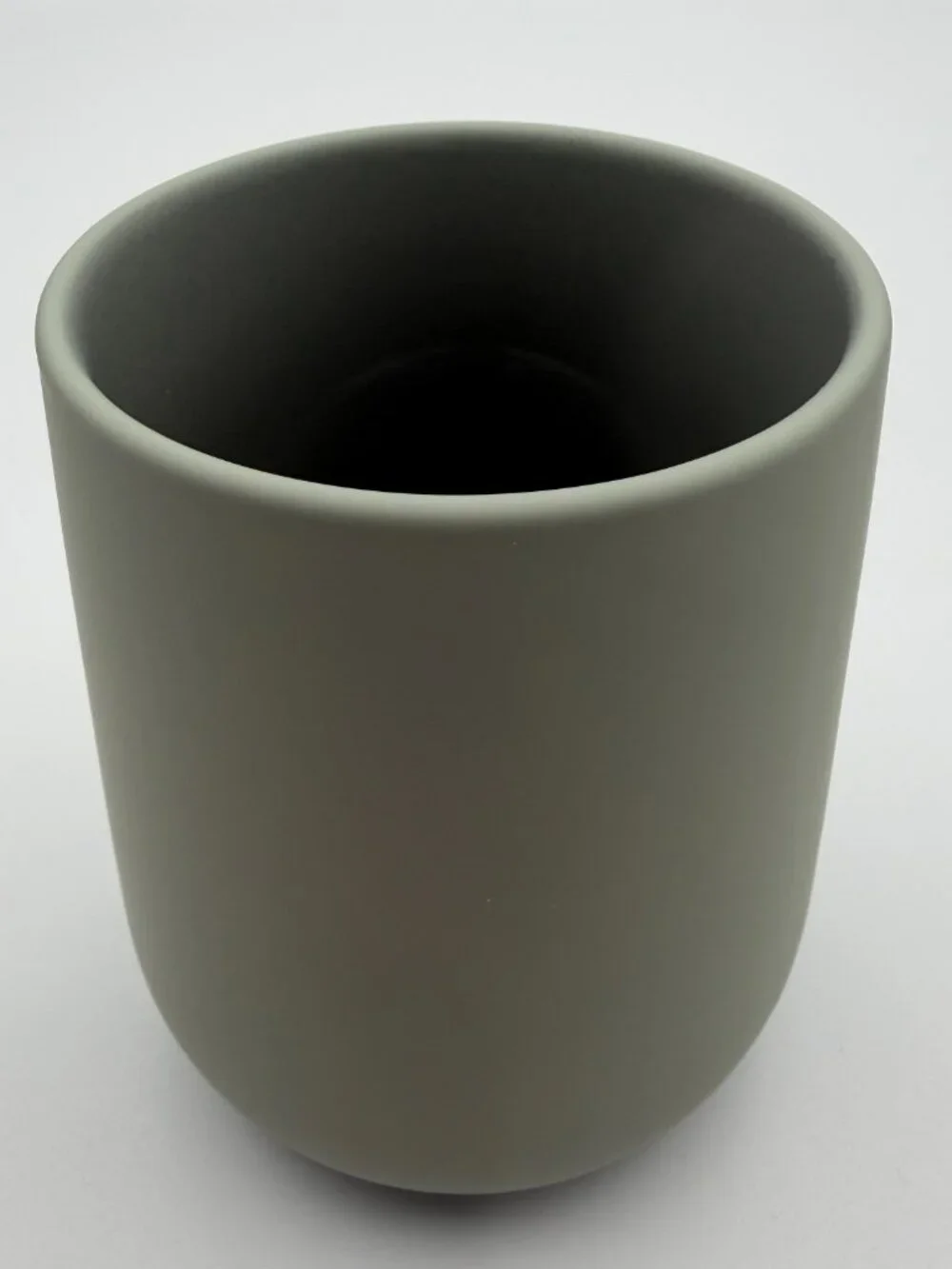 Zone Denmark Nova One Toothbrush Mug Stoneware Matcha Green Sleek Modern NIB